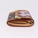LOUIS VUITTON Cherry Blossom Porte Monnaie Pla Coin Purse M92024 LV Auth 211429V-4