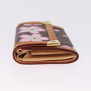 LOUIS VUITTON Cherry Blossom Porte Monnaie Pla Coin Purse M92024 LV Auth 211429V-5