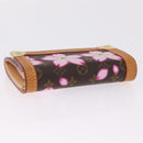 LOUIS VUITTON Cherry Blossom Porte Monnaie Pla Coin Purse M92024 LV Auth 211429V-6