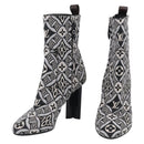 LOUIS VUITTON Pre Owned 1854 Print Silhouette Ankle Boots 37 1/2 LV Auth 211430M-1