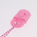 Chrome Hearts Flerknee Padlock Necklace rubber Pink Auth 211432M-19