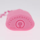 Chrome Hearts Flerknee Padlock Necklace rubber Pink Auth 211432M-20