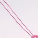 Chrome Hearts Flerknee Padlock Necklace rubber Pink Auth 211432M-4