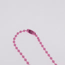 Chrome Hearts Flerknee Padlock Necklace rubber Pink Auth 211432M-8