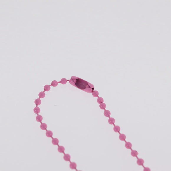 Chrome Hearts Flerknee Padlock Necklace rubber Pink Auth 211432M