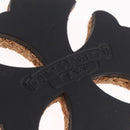 Chrome Hearts Coaster Leather Cork Black Auth 211433M-12
