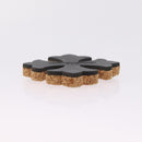 Chrome Hearts Coaster Leather Cork Black Auth 211433M-16