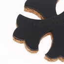 Chrome Hearts Coaster Leather Cork Black Auth 211433M-9
