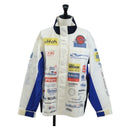 LOUIS VUITTON Multi Logo Jacket Nylon L White LV Auth 211434SAM-1