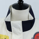 LOUIS VUITTON Multi Logo Jacket Nylon L White LV Auth 211434SAM-11