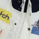 LOUIS VUITTON Multi Logo Jacket Nylon L White LV Auth 211434SAM-13