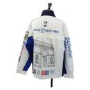 LOUIS VUITTON Multi Logo Jacket Nylon L White LV Auth 211434SAM-2
