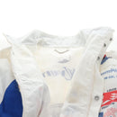 LOUIS VUITTON Multi Logo Jacket Nylon L White LV Auth 211434SAM-23