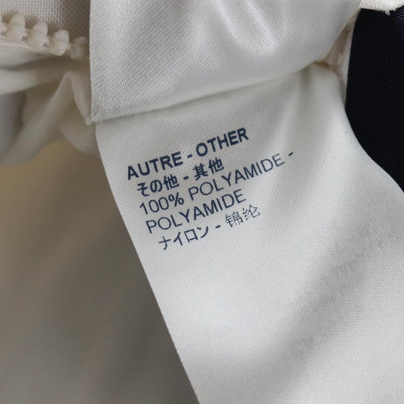 LOUIS VUITTON Multi Logo Jacket Nylon L White LV Auth 211434SAM