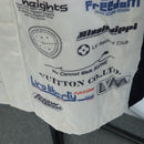 LOUIS VUITTON Multi Logo Jacket Nylon 50 White LV Auth 211435SAM-10