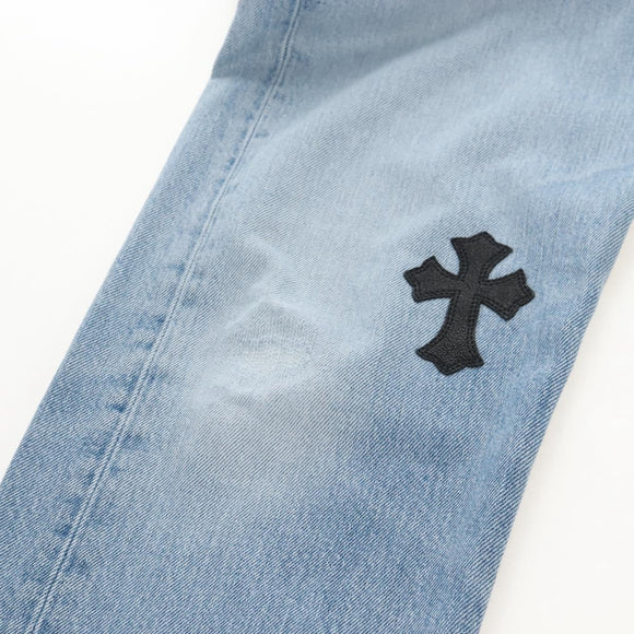 Chrome Hearts Levi's 501 Custom Pants Denim 32 Light Blue Auth 211436SM