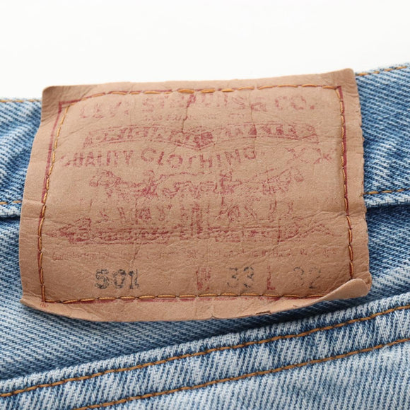 Chrome Hearts Levi's 501 Custom Pants Denim 32 Light Blue Auth 211436SM