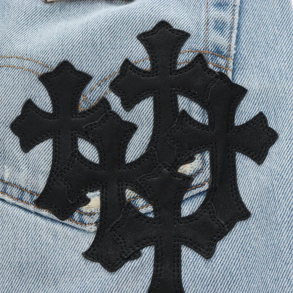 Chrome Hearts Levi's 501 Custom Pants Denim 32 Light Blue Auth 211436SM
