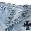 Chrome Hearts Levi's 501 Custom Pants Denim 32 Light Blue Auth 211436SM-22