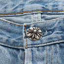 Chrome Hearts Levi's 501 Custom Pants Denim 32 Light Blue Auth 211436SM-4