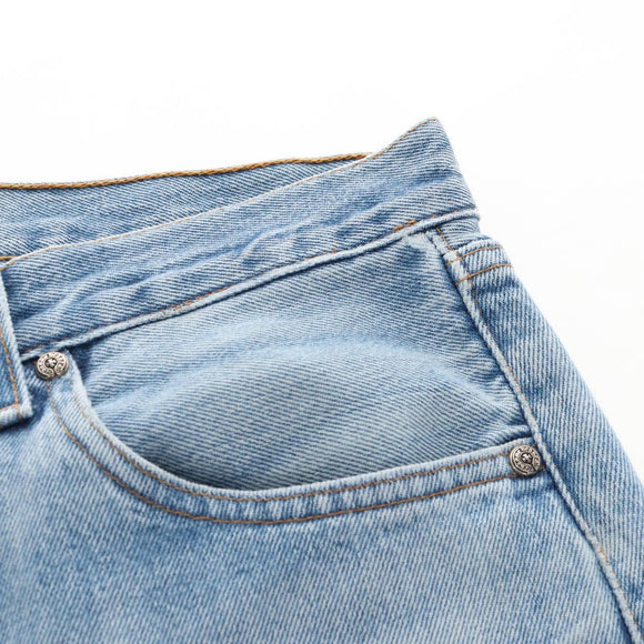 Chrome Hearts Levi's 501 Custom Pants Denim 32 Light Blue Auth 211436SM