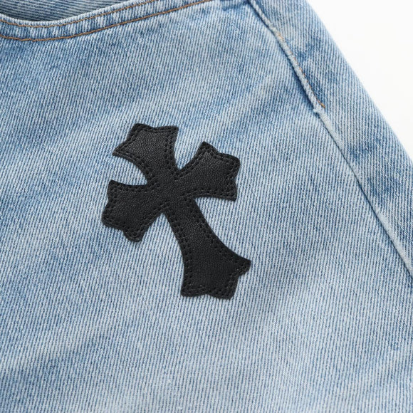 Chrome Hearts Levi's 501 Custom Pants Denim 32 Light Blue Auth 211436SM