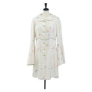CHANEL Dress Tweed 40 White CC Auth 211437SAM-1
