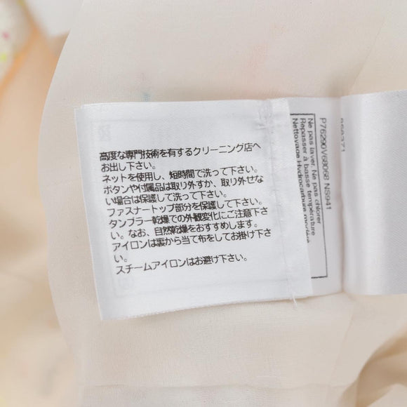 CHANEL Dress Tweed 40 White CC Auth 211437SAM