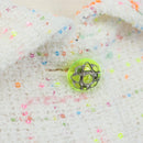 CHANEL Dress Tweed 40 White CC Auth 211437SAM-6