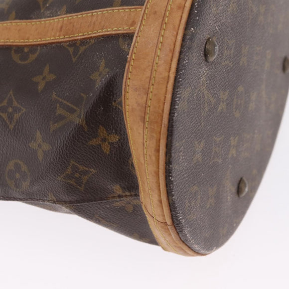 LOUIS VUITTON Monogram Bucket GM Shoulder Bag M42236 LV Auth 211446