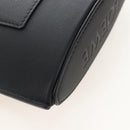 LOEWE Suna Fujita Collaboration Pebble Shoulder Pouch Black Silver Auth 211450SM-16
