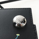 LOEWE Suna Fujita Collaboration Pebble Shoulder Pouch Black Silver Auth 211450SM-18