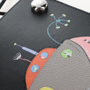 LOEWE Suna Fujita Collaboration Pebble Shoulder Pouch Black Silver Auth 211450SM-19
