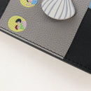 LOEWE Suna Fujita Collaboration Pebble Shoulder Pouch Black Silver Auth 211450SM-21
