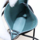 LOEWE Suna Fujita Collaboration Pebble Shoulder Pouch Black Silver Auth 211450SM-23