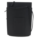 LOEWE Suna Fujita Collaboration Pebble Shoulder Pouch Black Silver Auth 211450SM-3