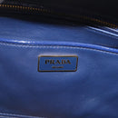 PRADA Hand Bag Saffiano leather Navy Gold Auth 211451SAM-16