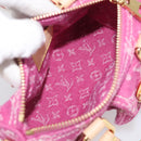 LOUIS VUITTON Monogram Denim Nano Speedy Bag Fusha Pink M27603 Auth 211452SM-20
