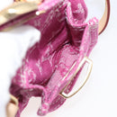 LOUIS VUITTON Monogram Denim Nano Speedy Bag Fusha Pink M27603 Auth 211452SM-23