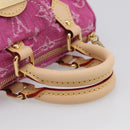 LOUIS VUITTON Monogram Denim Nano Speedy Bag Fusha Pink M27603 Auth 211452SM-7