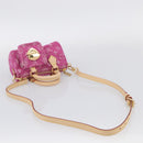 LOUIS VUITTON Monogram Denim Nano Speedy Bag Fusha Pink M27603 Auth 211452SM-9