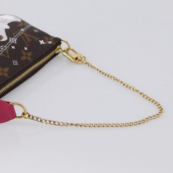 LOUIS VUITTON Vivienne Mini Pochette Accessoires Christmas M68490 Auth 211453M