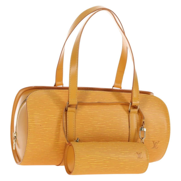 LOUIS VUITTON Epi Soufflot Hand Bag Yellow M52229 LV Auth 211462V