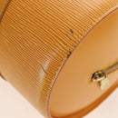 LOUIS VUITTON Epi Soufflot Hand Bag Yellow M52229 LV Auth 211462V-14