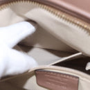 Salvatore Ferragamo Gancini Shoulder Bag Nylon Beige Gold Tone Auth 211464V-23
