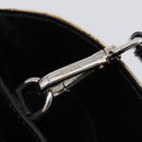 PRADA Hand Bag Canvas Denim 2way Beige Silver Auth 211465A-28
