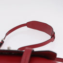 Miu Miu Shoulder Bag Leather Red Silver Auth 211468V-8