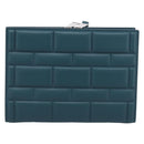 Bottega Veneta Clutch Bag Leather Green Auth 211469V-3
