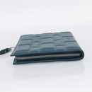 Bottega Veneta Clutch Bag Leather Green Auth 211469V-4