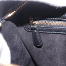Christian Dior Lady Dior Hand Bag Leather 2way Black Gold Tone Auth 211470SM-26